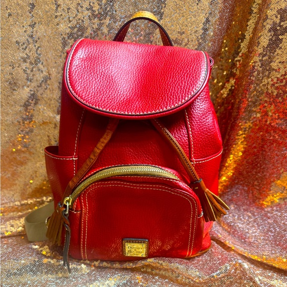 Dooney & Burke Pebble Grain Leather Medium Murphy Backpack - Picture 1 of 5